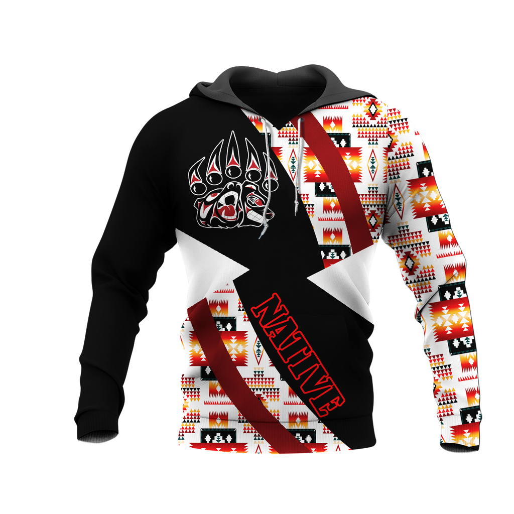 HD0012571 Pattern Native American  Pride 3D Hoodie