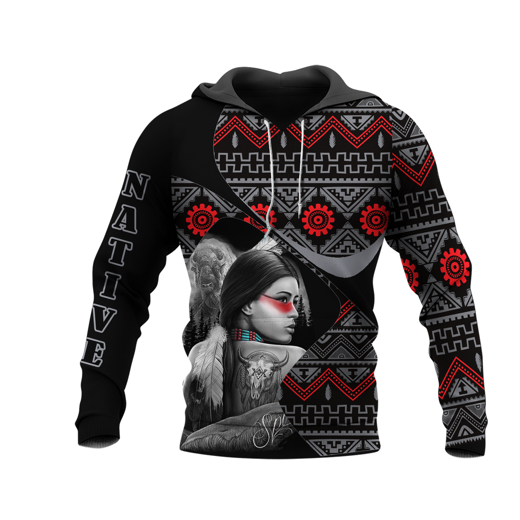 HD0012583 Pattern Native American  Pride 3D Hoodie