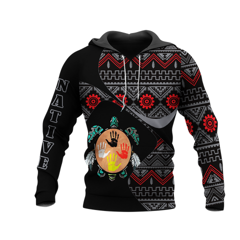 HD0012585 Pattern Native American  Pride 3D Hoodie