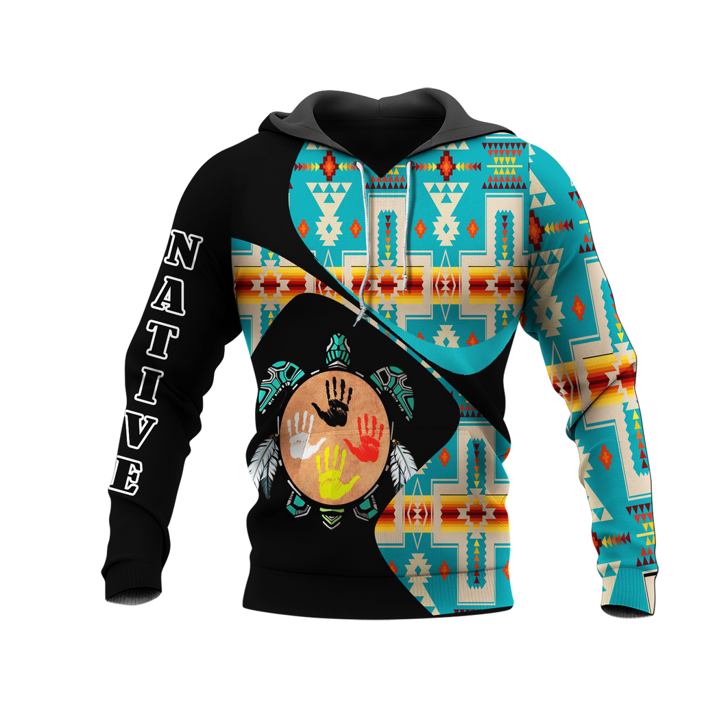 HD0012588 Pattern Native American  Pride 3D Hoodie