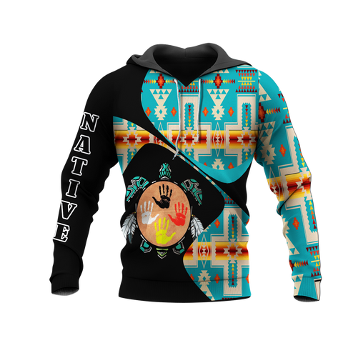 HD0012588 Pattern Native American  Pride 3D Hoodie