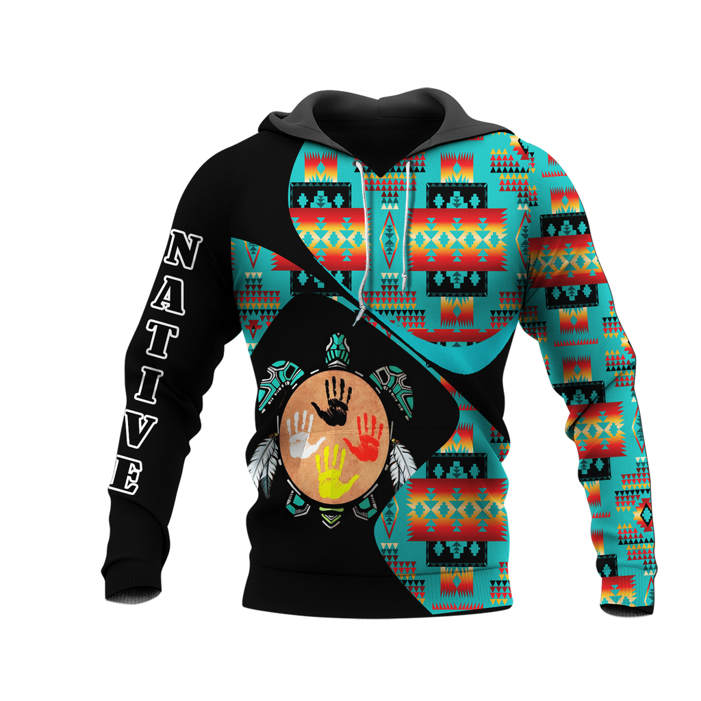 HD0012592 Pattern Native American  Pride 3D Hoodie