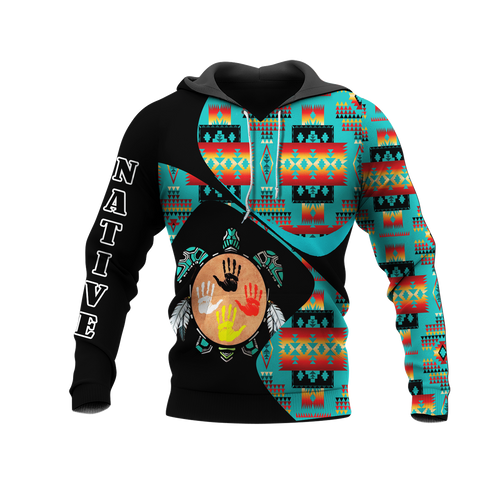 HD0012592 Pattern Native American  Pride 3D Hoodie