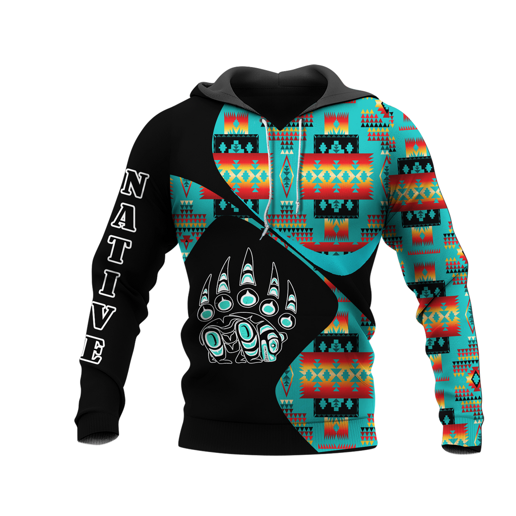 HD0012594 Pattern Native American  Pride 3D Hoodie