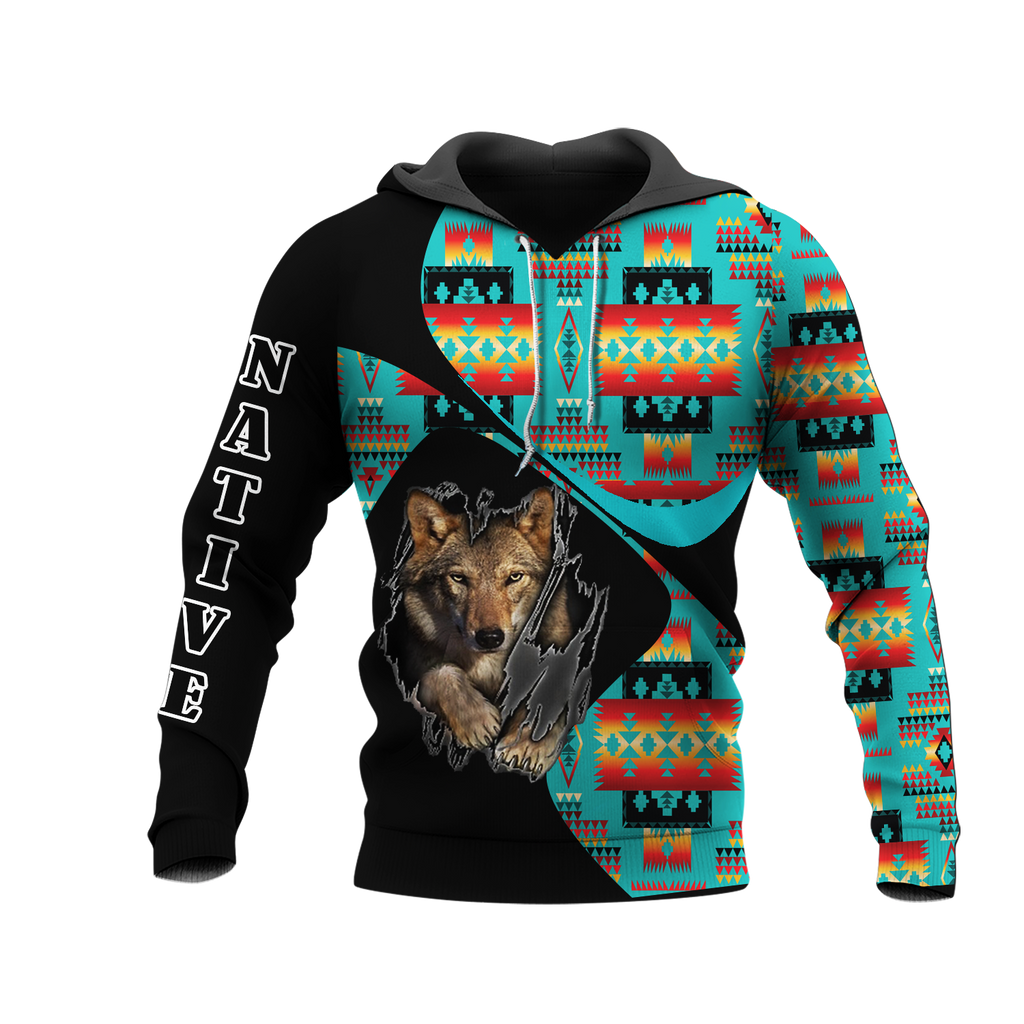 HD0012595 Pattern Native American  Pride 3D Hoodie