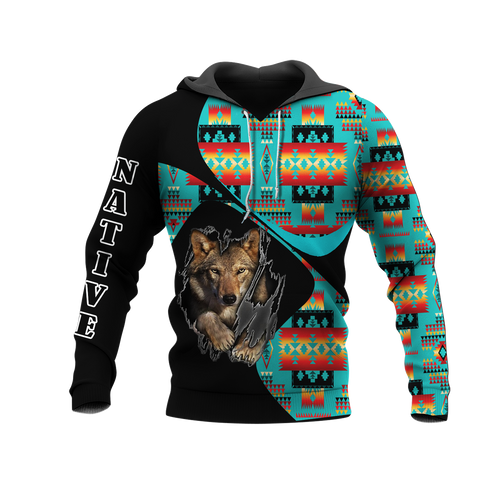 HD0012595 Pattern Native American  Pride 3D Hoodie