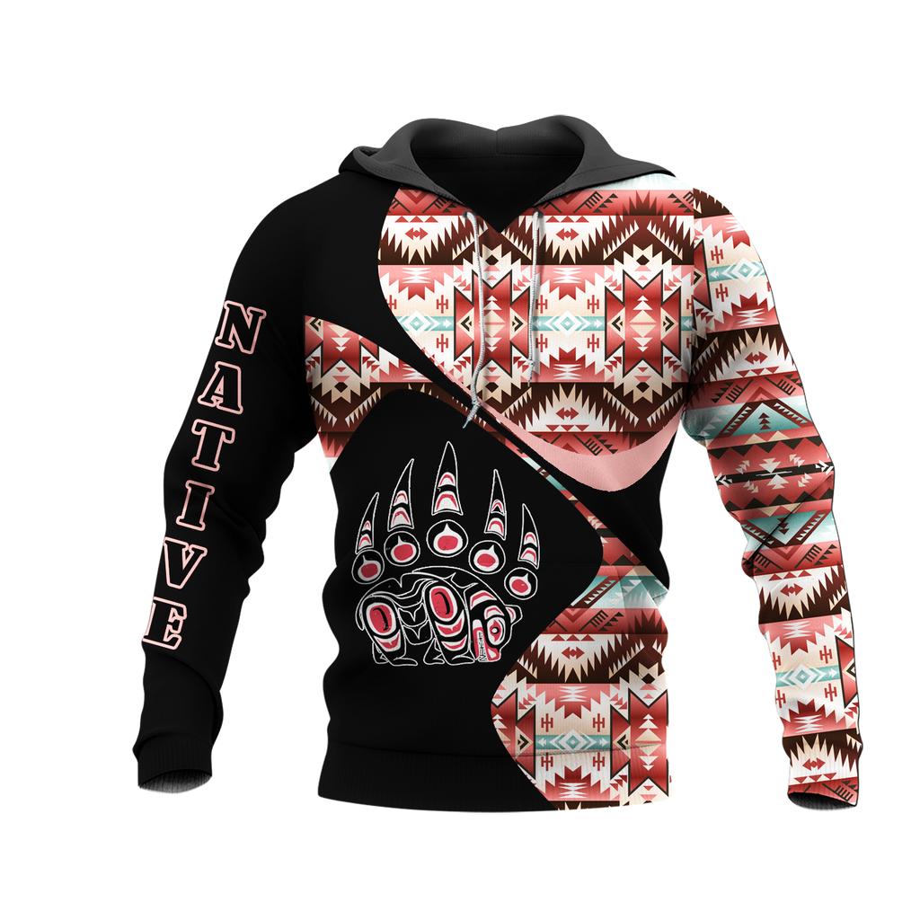 HD0012598 Pattern Native American  Pride 3D Hoodie