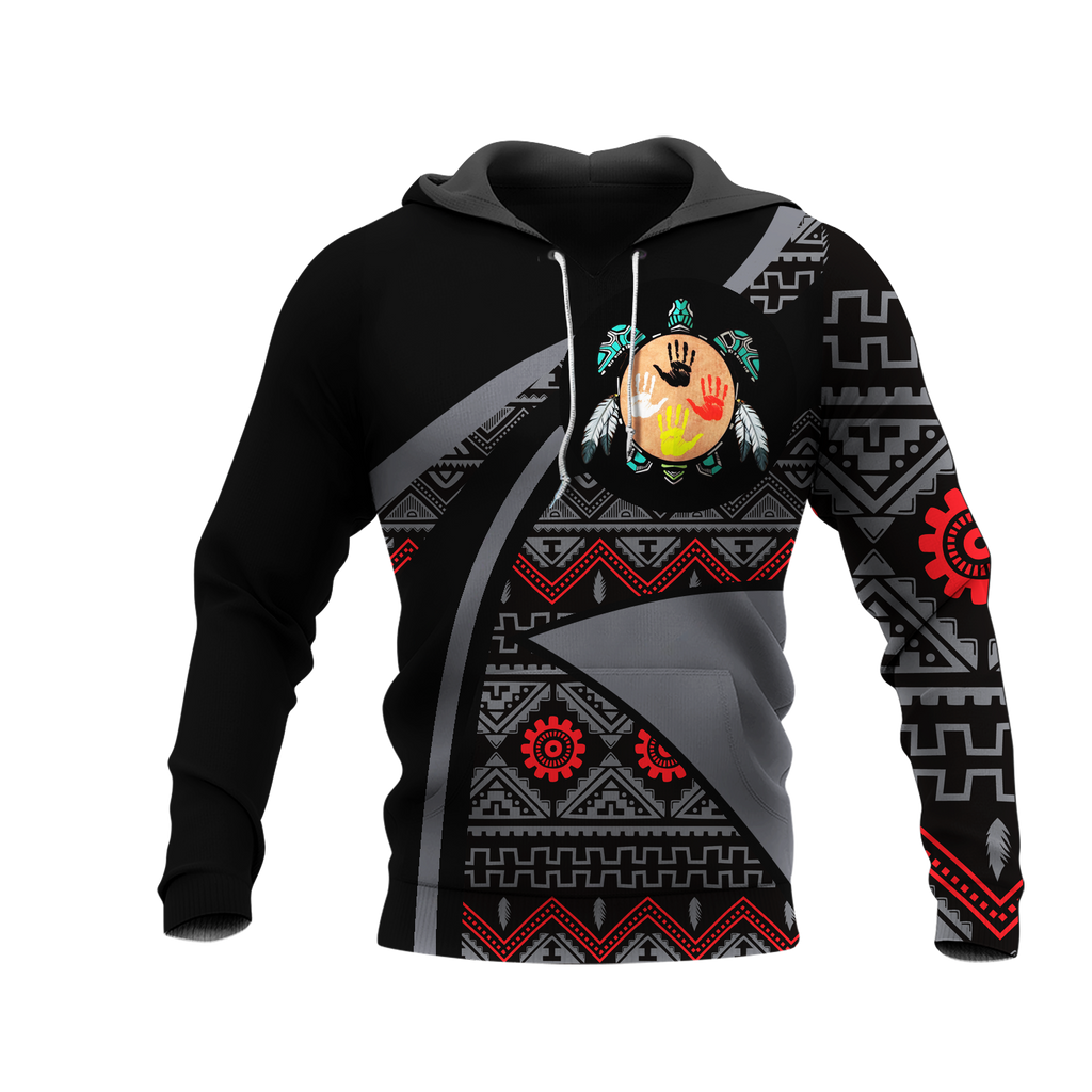 HD0012605 Pattern Native American  Pride 3D Hoodie