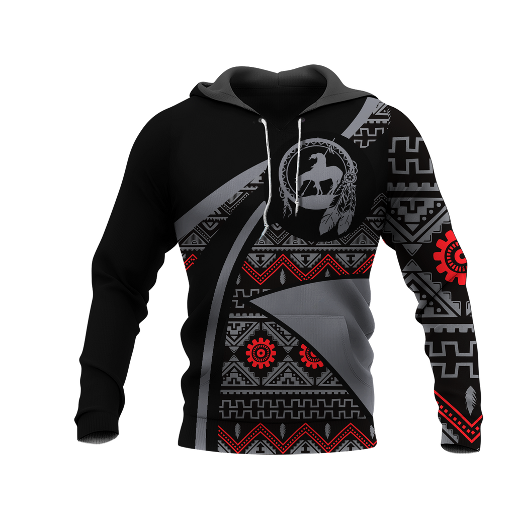 HD0012607 Pattern Native American  Pride 3D Hoodie