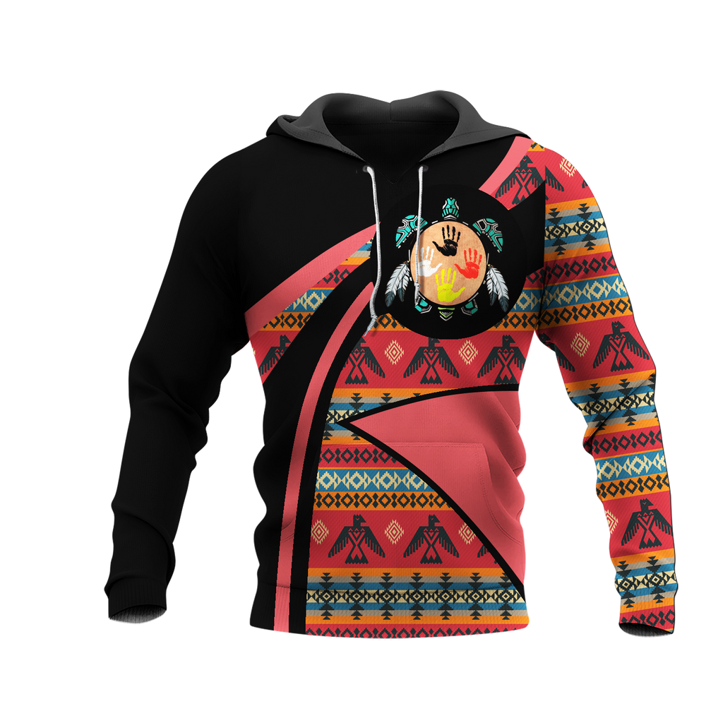 HD0012614 Pattern Native American  Pride 3D Hoodie