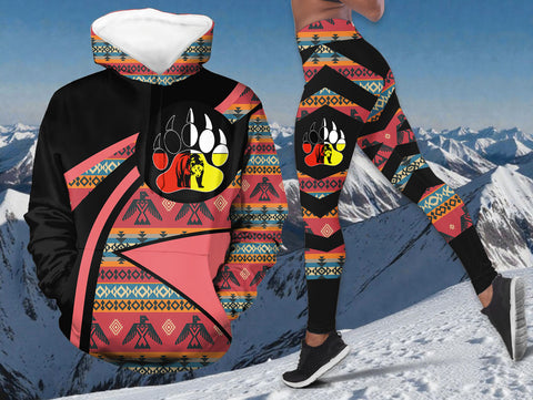 HD0012615v2 Mama Bear Native American Hoodie Leggings Set