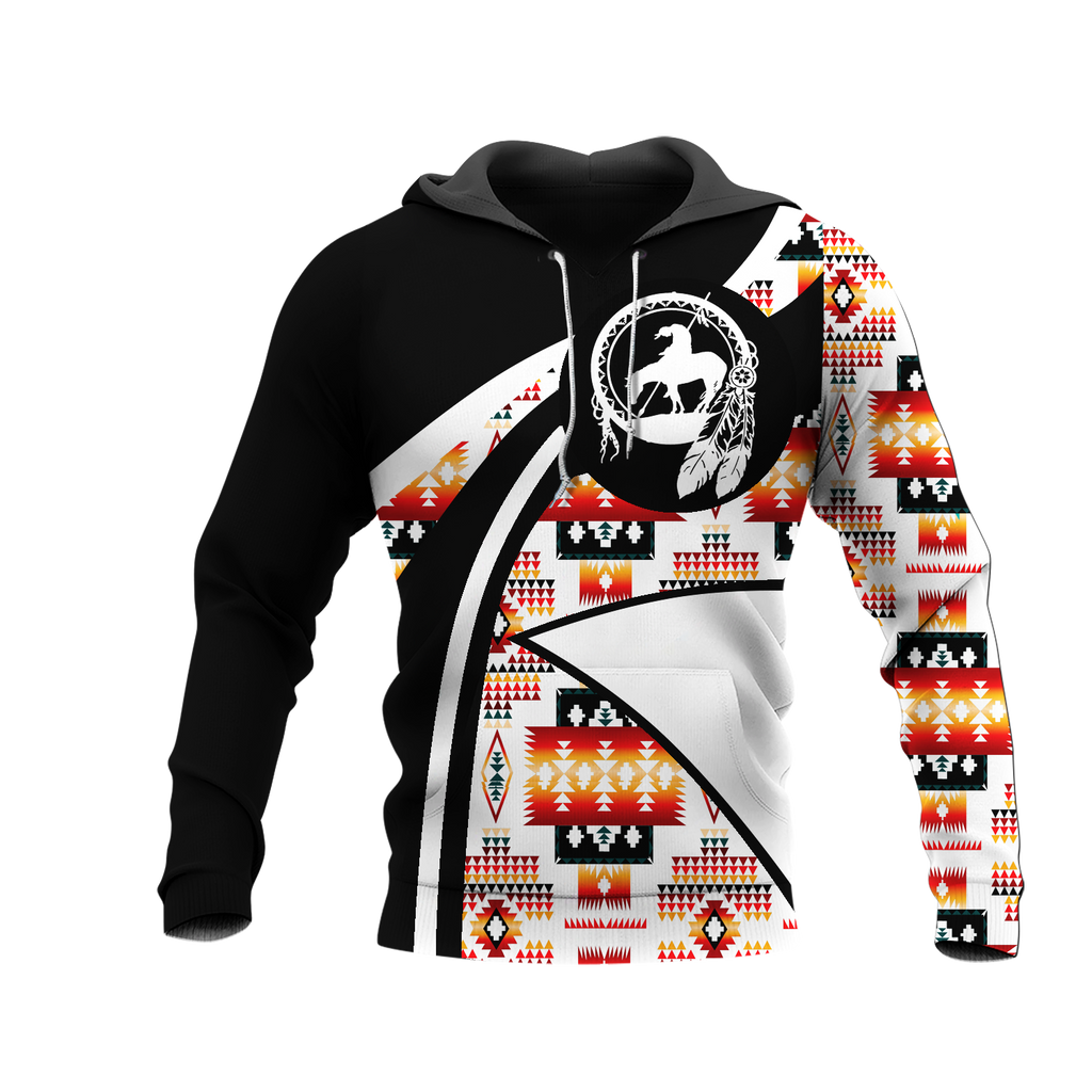 HD0012618 Pattern Native American  Pride 3D Hoodie