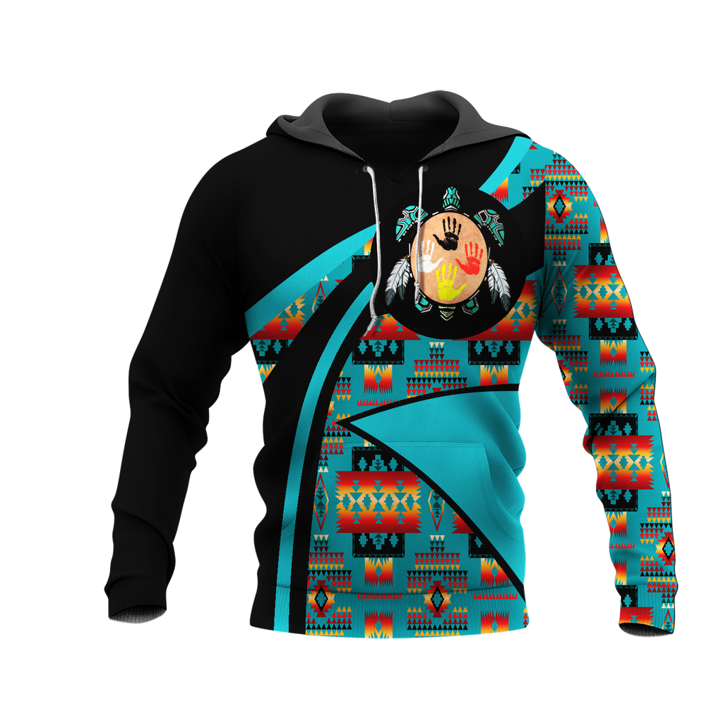 HD0012623 Pattern Native American  Pride 3D Hoodie