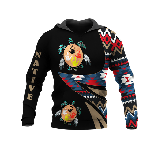 HD0012624 Pattern Native American  Pride 3D Hoodie