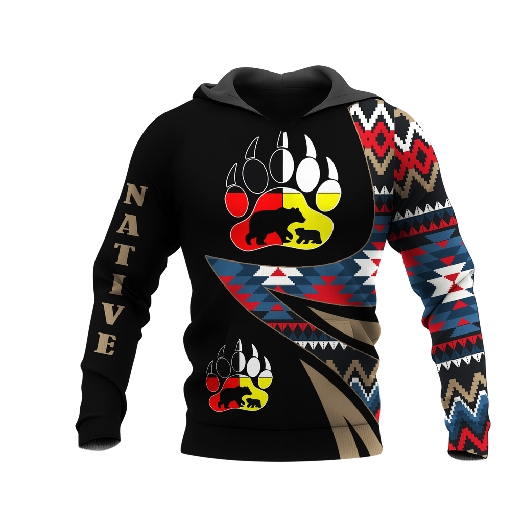 HD0012625 Pattern Native American  Pride 3D Hoodie