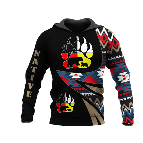 HD0012625 Pattern Native American  Pride 3D Hoodie