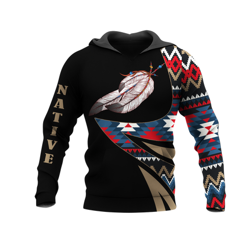 HD0012627 Pattern Native American  Pride 3D Hoodie