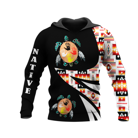 HD0012632 Pattern Native American  Pride 3D Hoodie