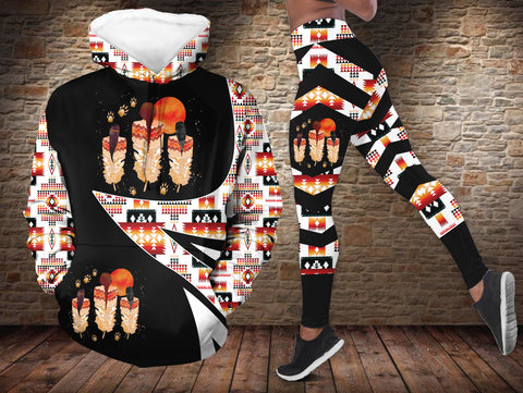 HD0012633v2 Mama Bear Native American Hoodie Leggings Set