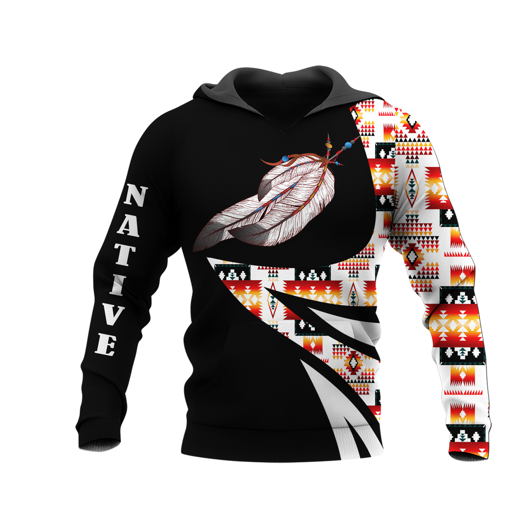 HD0012635 Pattern Native American  Pride 3D Hoodie