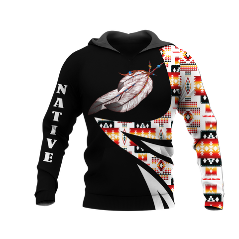 HD0012635 Pattern Native American  Pride 3D Hoodie