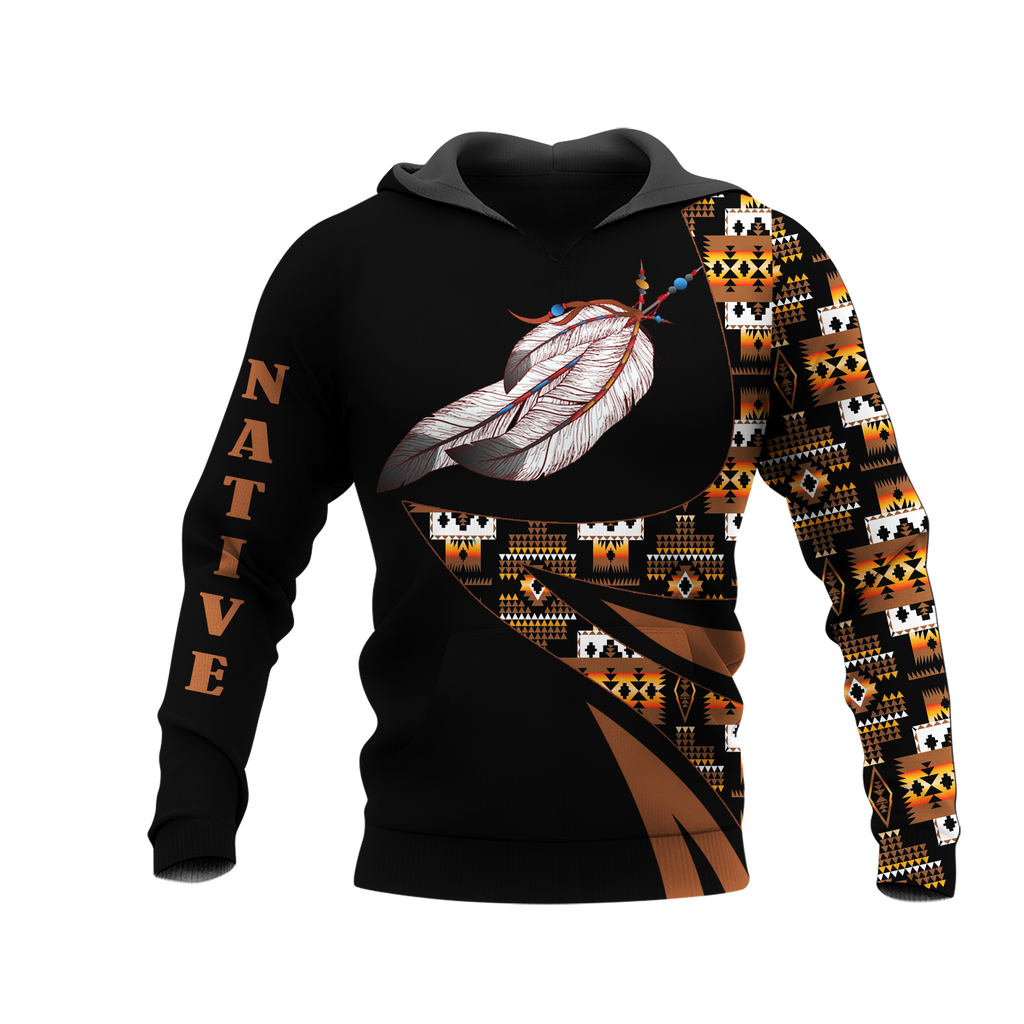 HD0012639Pattern Native American  Pride 3D Hoodie