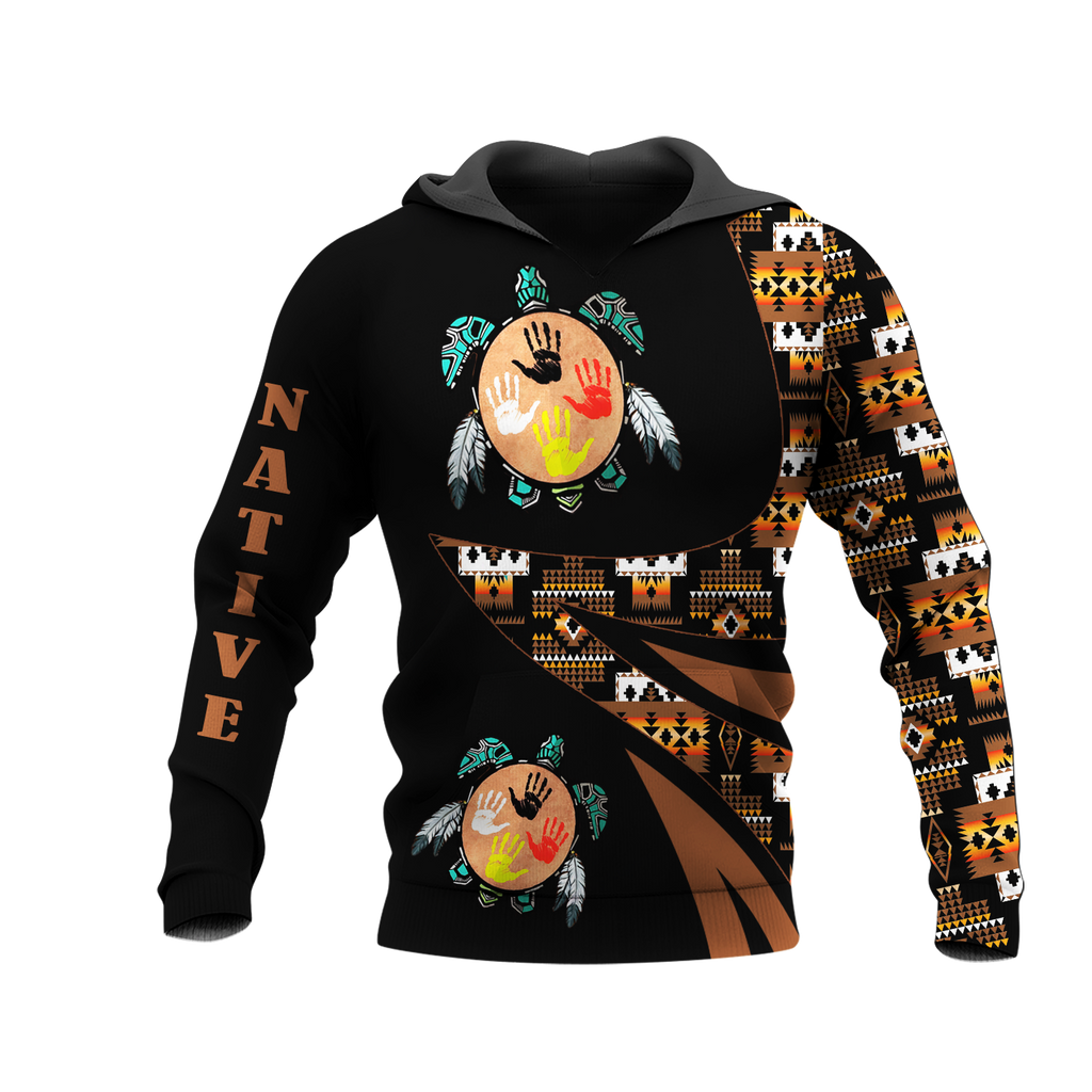 HD0012640 Pattern Native American  Pride 3D Hoodie