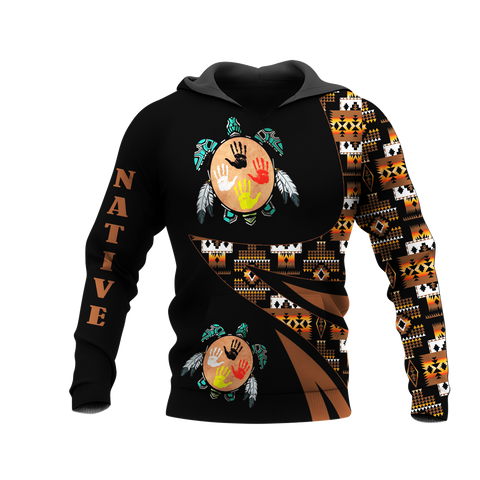 HD0012640 Pattern Native American  Pride 3D Hoodie