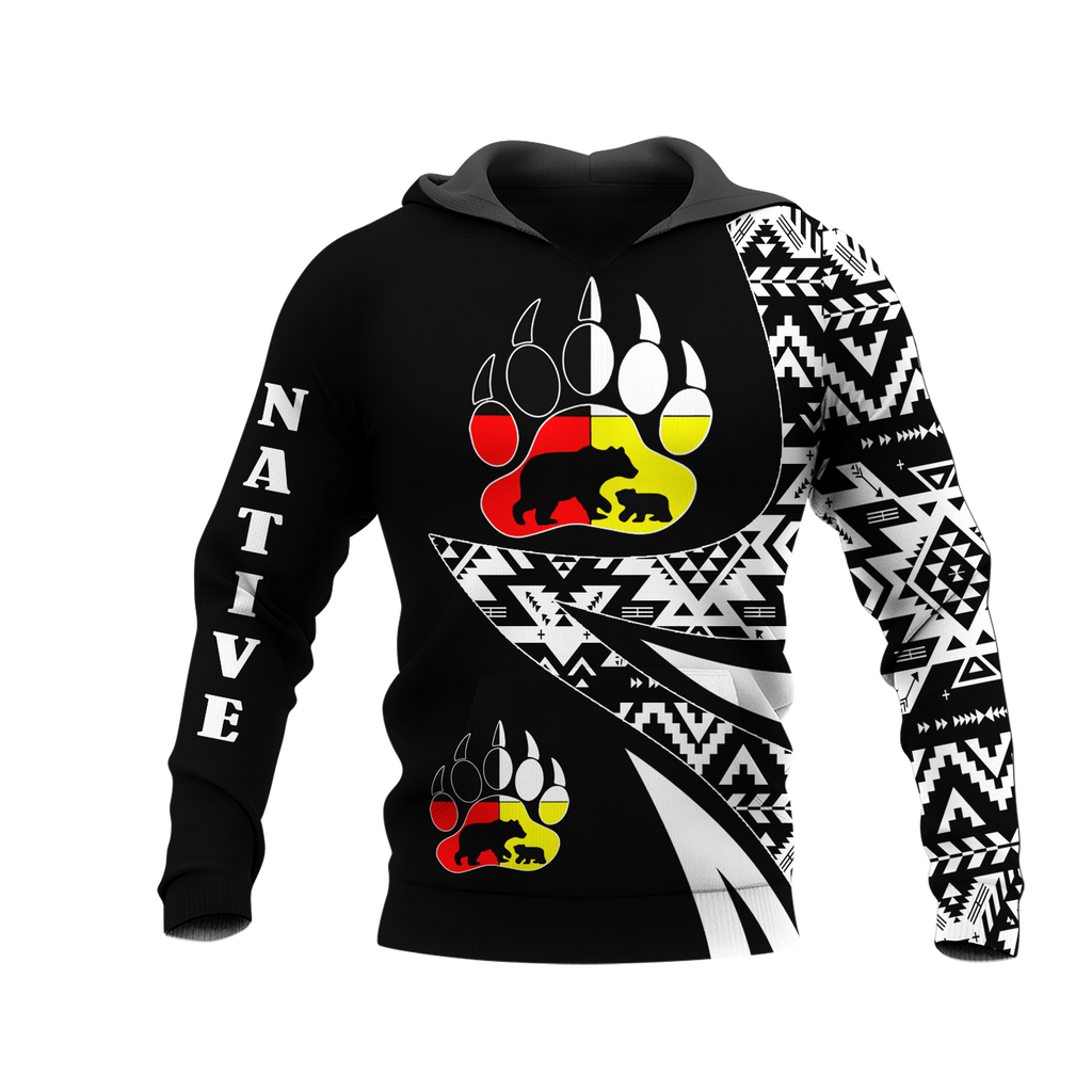 HD0012641 Pattern Native American  Pride 3D Hoodie