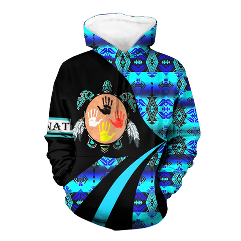 HD0012647 Tribal Turtle Spirit  Native American  Pride 3D Hoodie