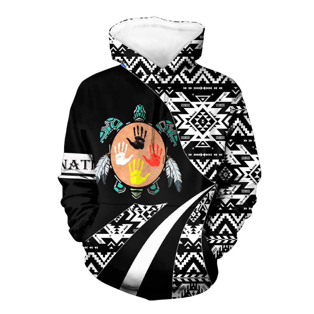 HD0012648 Tribal Turtle Spirit  Native American Pride 3D Hoodie