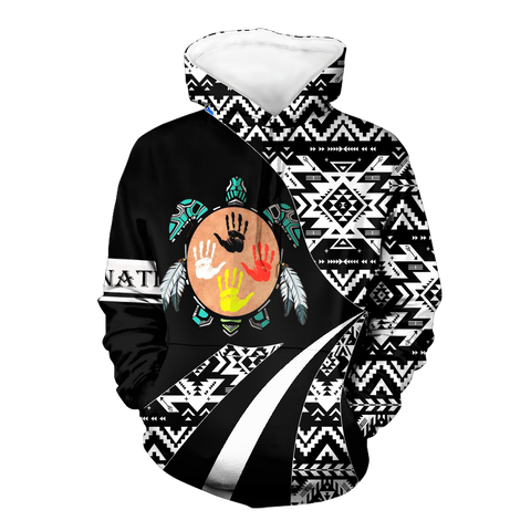 HD0012648 Tribal Turtle Spirit  Native American Pride 3D Hoodie