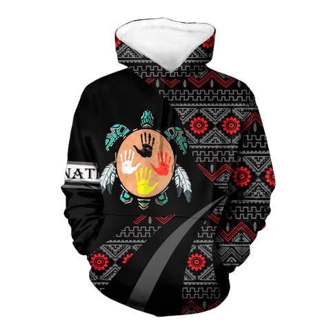 HD0012649 Tribal Turtle Spirit  Native American Pride 3D Hoodie