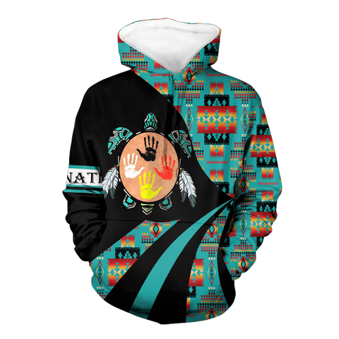 HD0012650 Tribal Turtle Spirit  Native American Pride 3D Hoodie