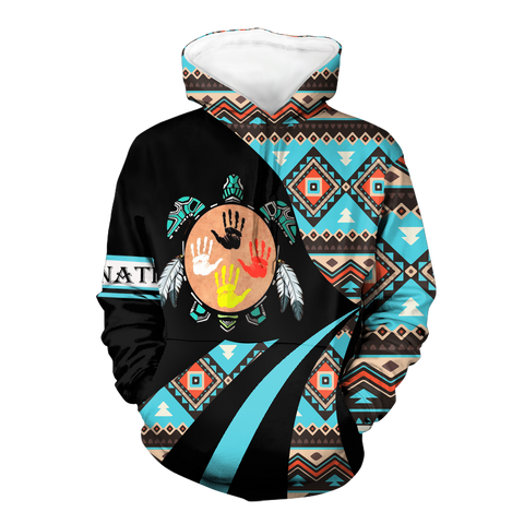 HD0012652 Tribal Turtle Spirit  Native American Pride 3D Hoodie