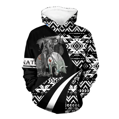 HD0012664 End of the Trail of Tears Pattern Native American Pride 3D Hoodie