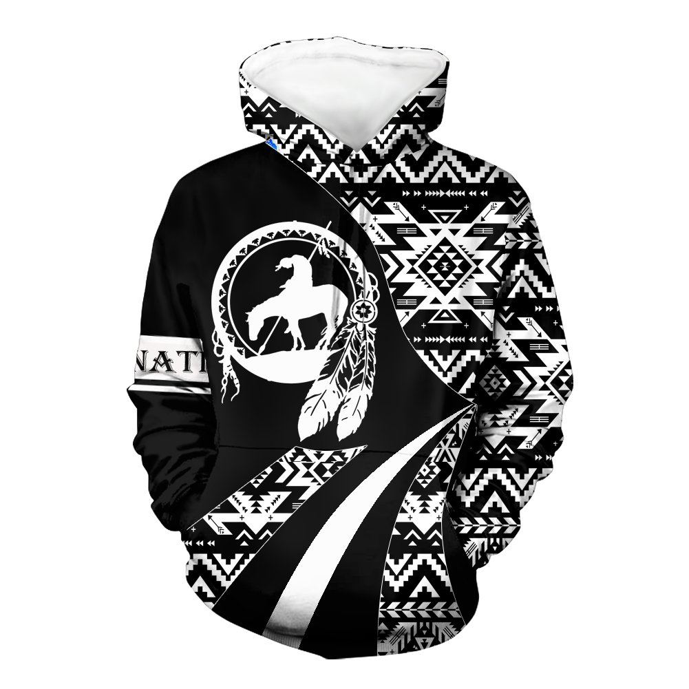 HD0012665 Trail Of Tears Pattern Native American Pride 3D Hoodie