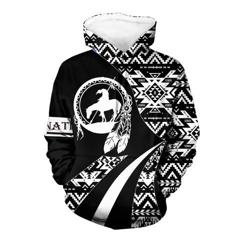 HD0012665 Trail Of Tears Pattern Native American Pride 3D Hoodie