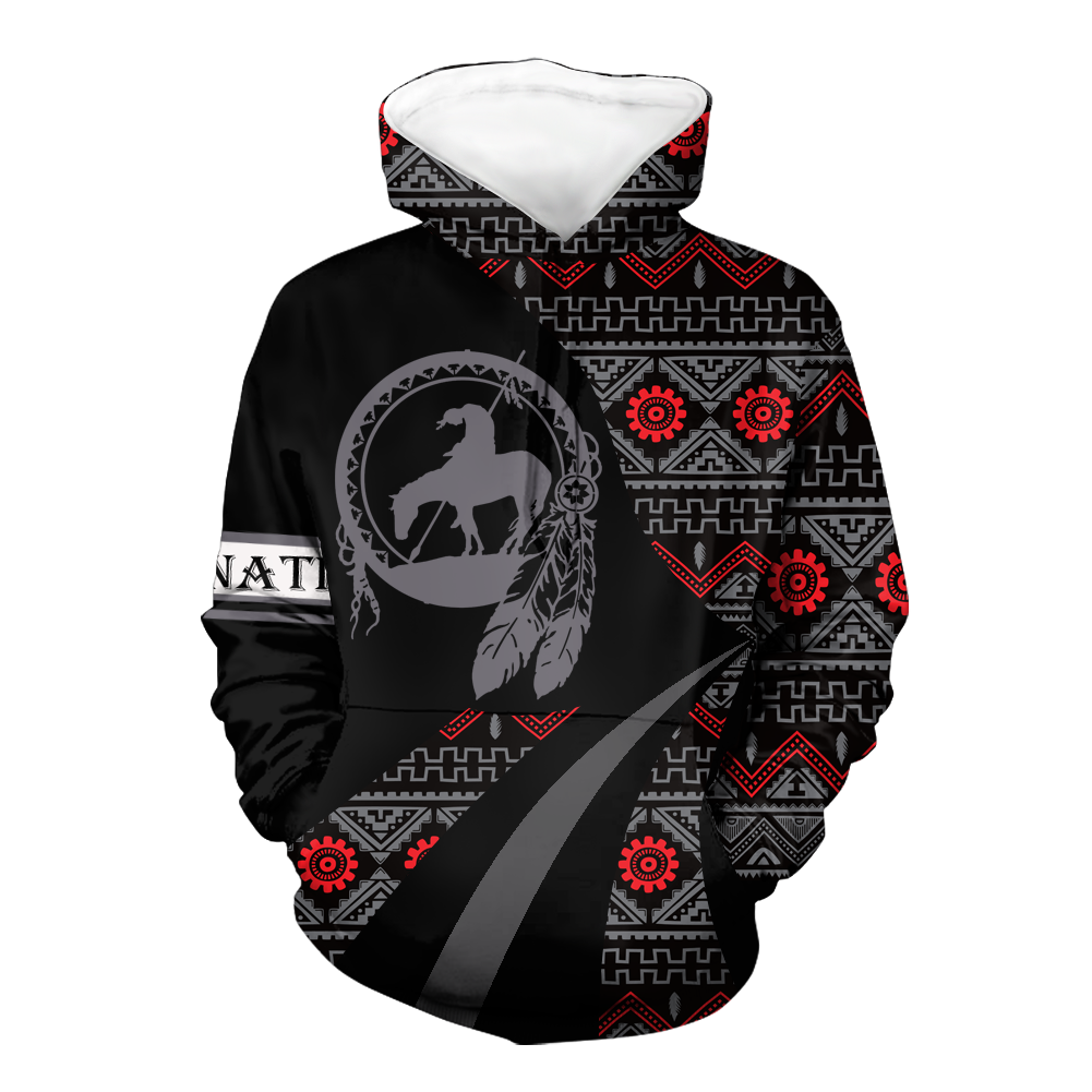 HD0012666 Trail Of Tears Pattern Native American Pride 3D Hoodie