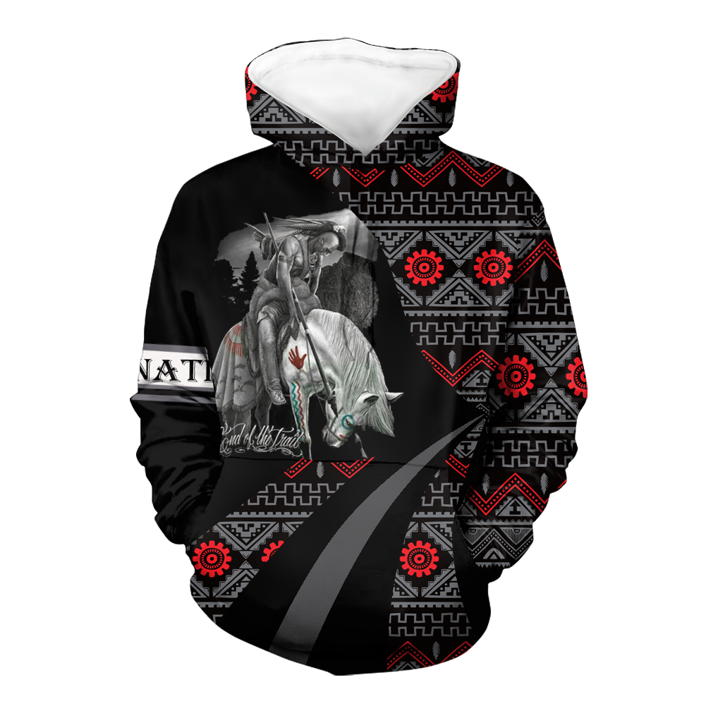 HD0012667 Trail Of Tears Pattern Native American Pride 3D Hoodie