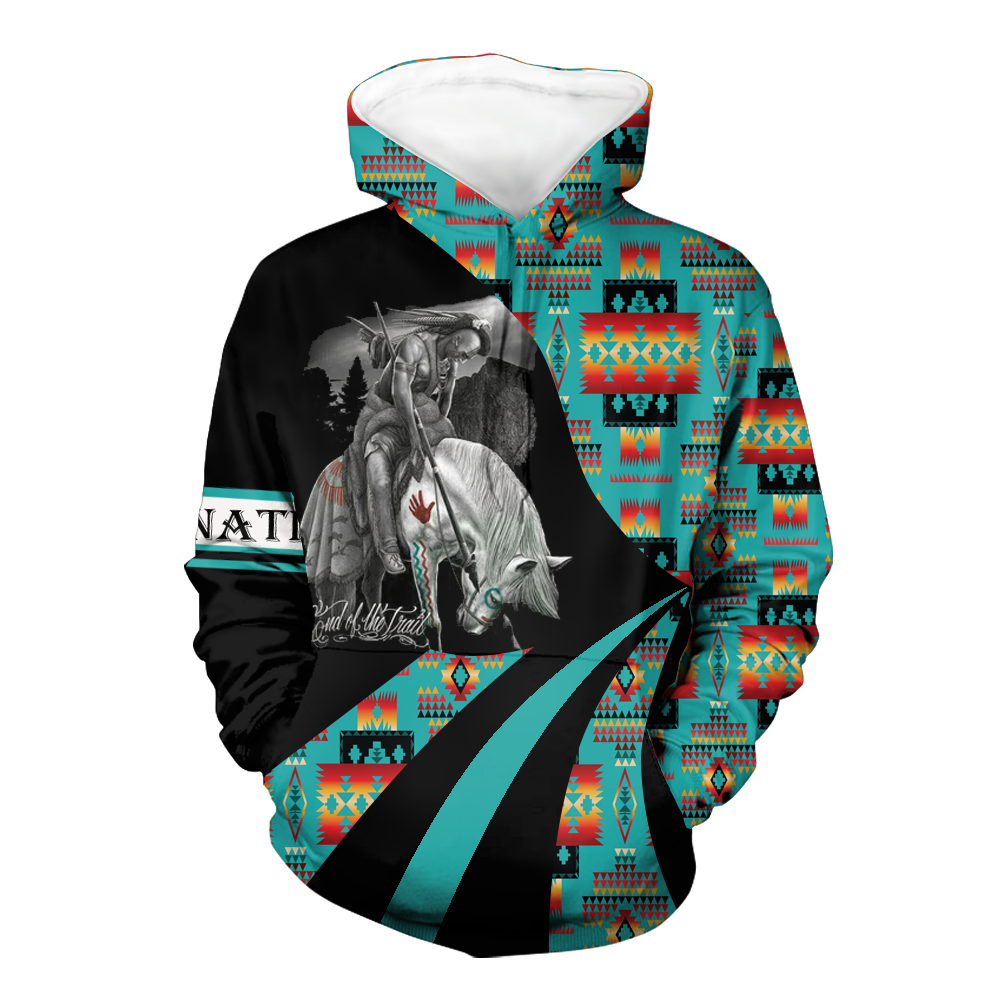 HD0012668 Trail Of Tears Pattern Native American Pride 3D Hoodie