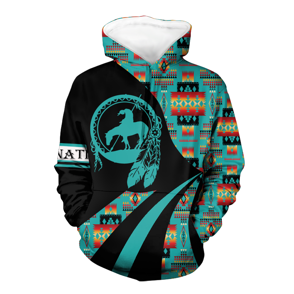 HD0012669 Trail Of Tears Pattern Native American Pride 3D Hoodie