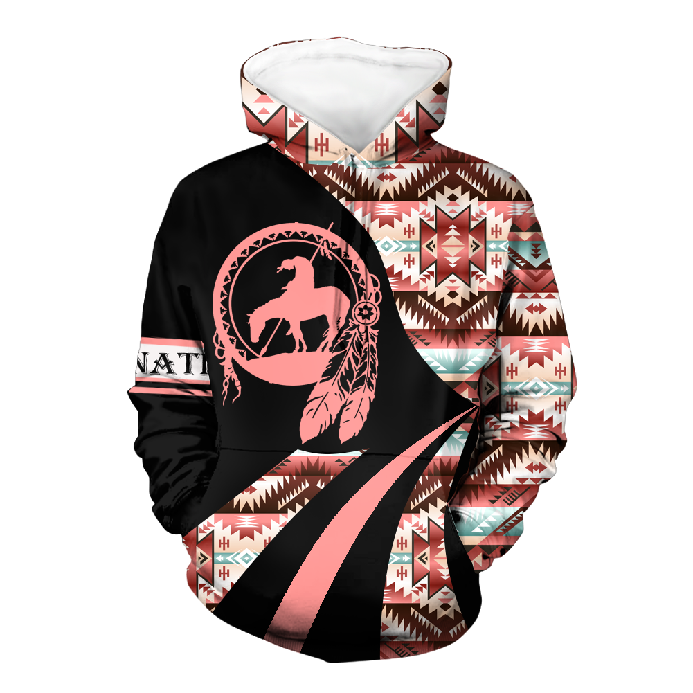 HD0012670 Trail Of Tears Pattern Native American Pride 3D Hoodie