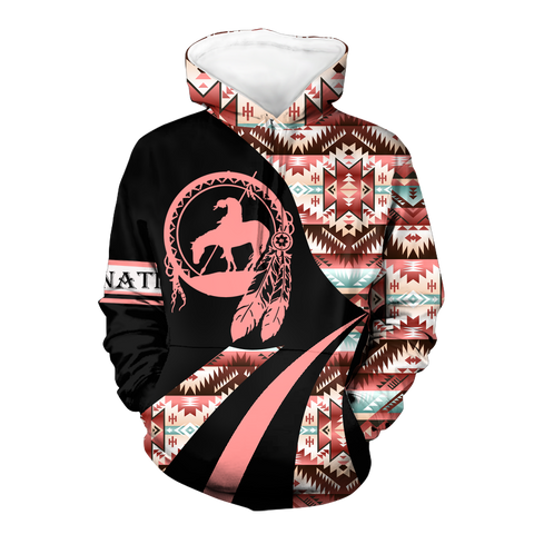 HD0012670 Trail Of Tears Pattern Native American Pride 3D Hoodie