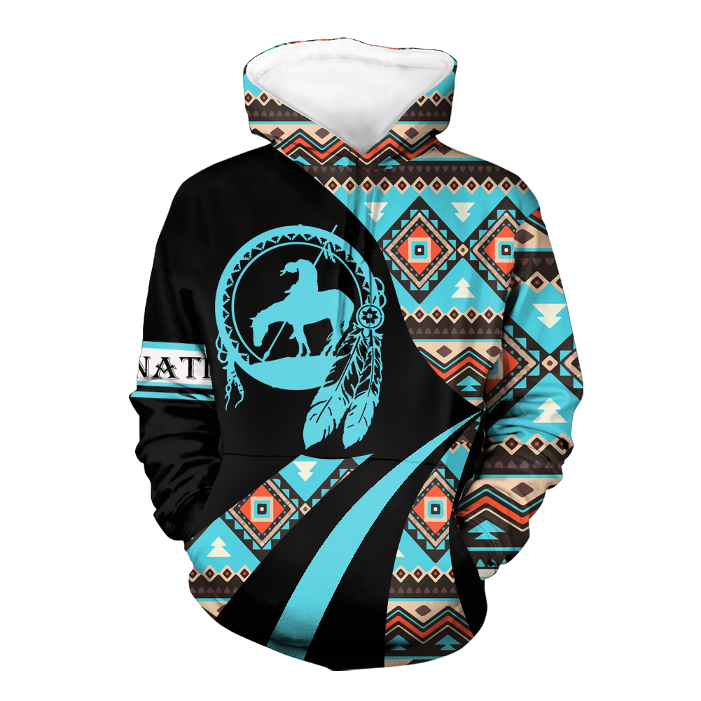 HD0012671 Trail Of Tears Pattern Native American Pride 3D Hoodie