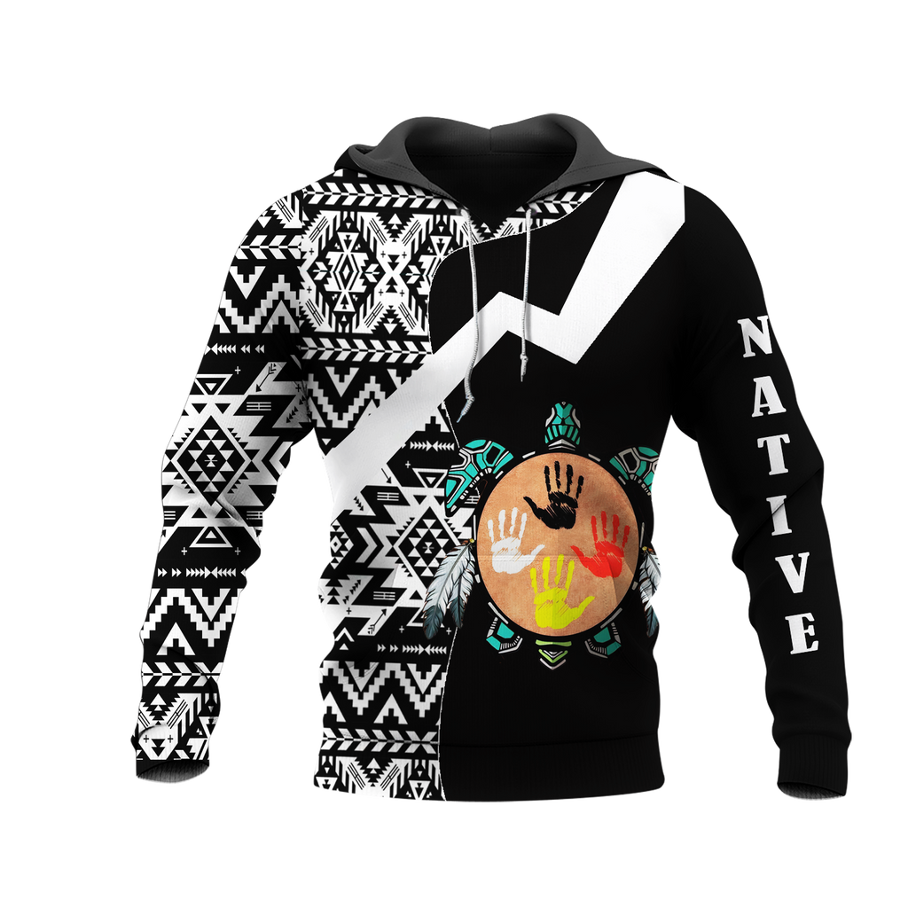 HD0012684 Tribal Turtle Spirit Native American Pride 3D Hoodie