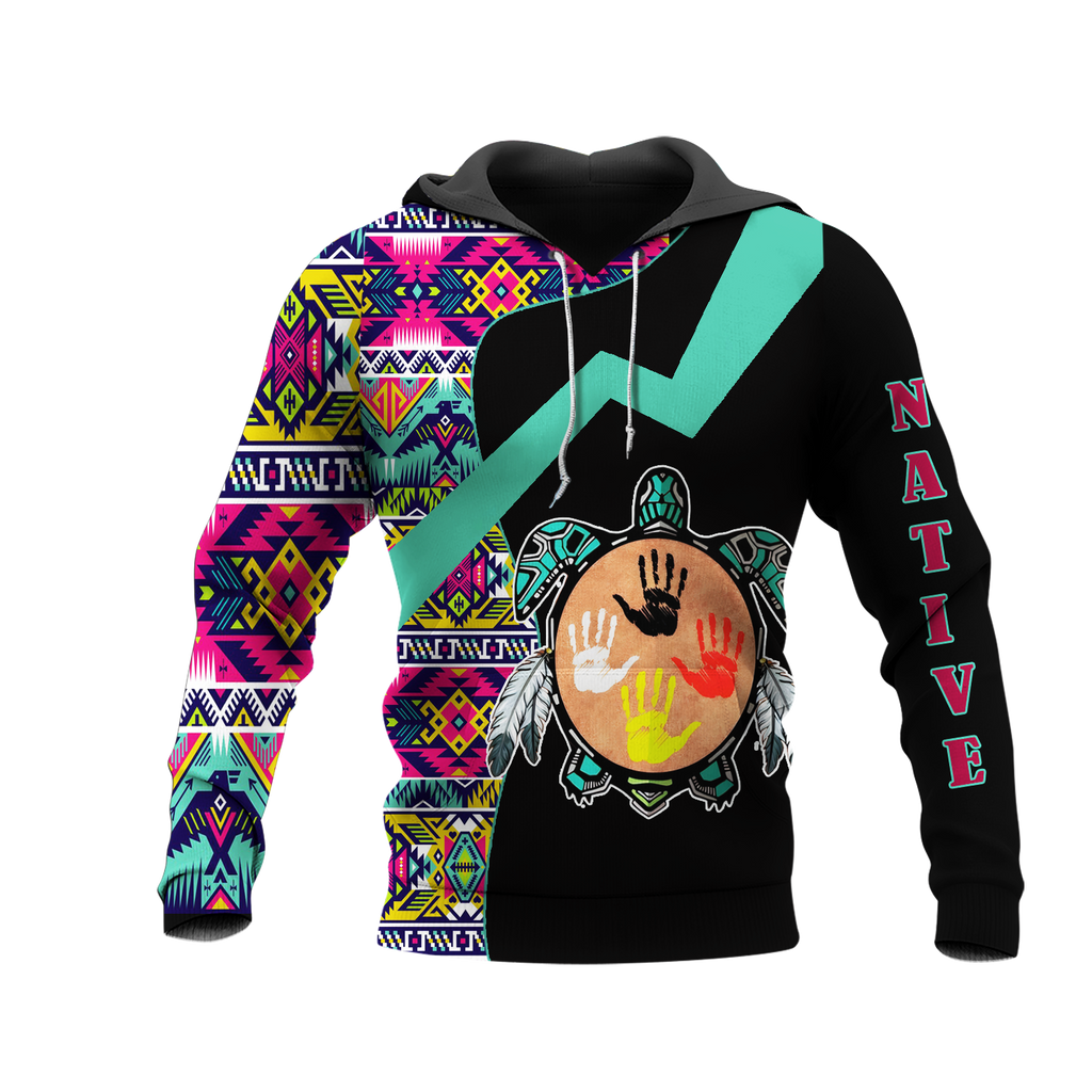 HD0012685 Tribal Turtle Spirit Native American Pride 3D Hoodie