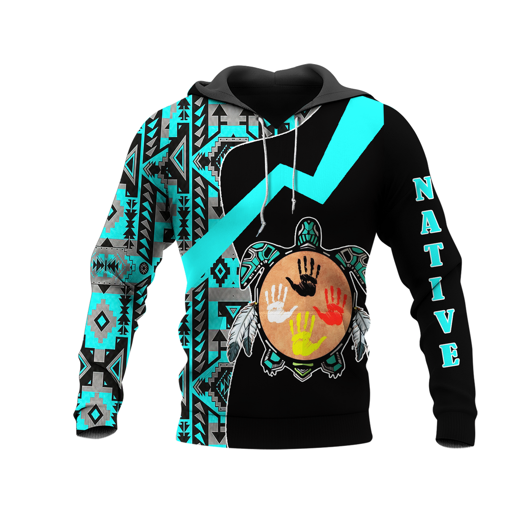 HD0012687 Tribal Turtle Spirit Native American Pride 3D Hoodie