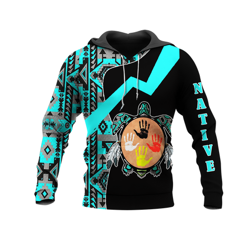 HD0012687 Tribal Turtle Spirit Native American Pride 3D Hoodie