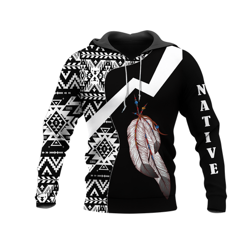 HD0012688 Indian Feather Native American Pride 3D Hoodie